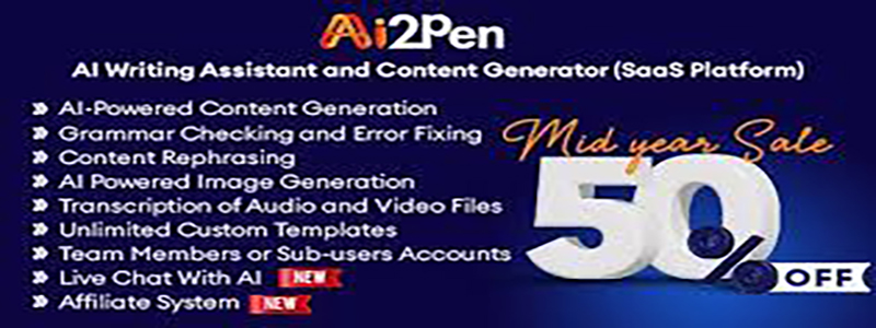 Ai2Pen – AI Writing Assistant and Content Generator SaaS Platform.jpg