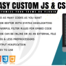 Easy Custom CSS and JS Pro