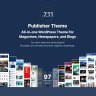 Publisher Theme All-in-one WordPress Theme For Magazines, Newspapers, and Blogs
