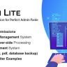 Admin Lite - PHP Admin Panel + User Management