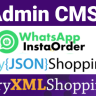 Admin CMS for WhatsApp Insta Order - jQuery JSON Store Shop - jQuery XML Store Shop