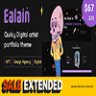 Ealain - Digital Artist Creative Portfolio WordPress Theme + Figma